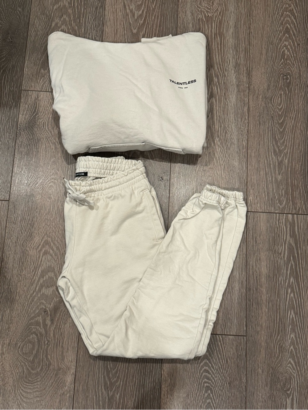 Matching Bone Sweatsuit Set - Talentless